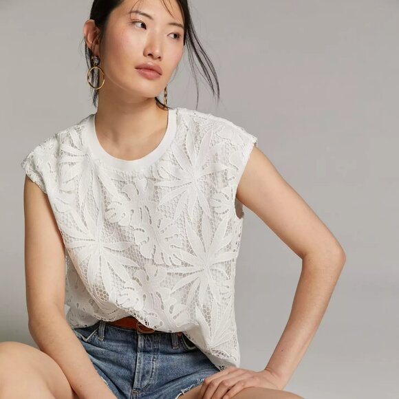 Anthropologie Tops - NWT Anthropologie Corey Lynn Calter White Tina Lace Blouse